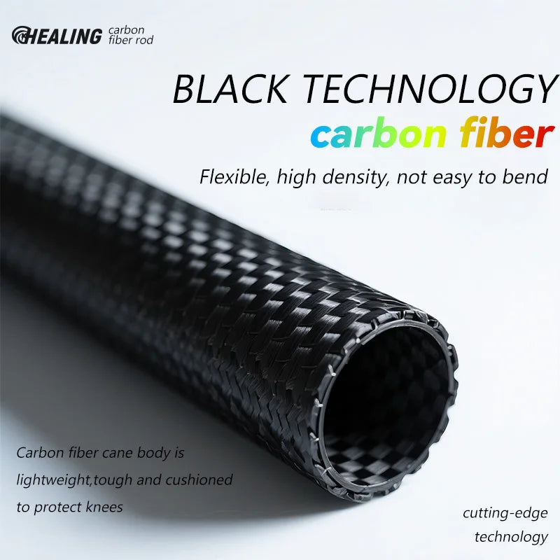 Local+ 2PCs Trekking Poles Carbon Fiber 115g Ultra-Light Hiking Poles Camping Stick Foldable Walking Cane