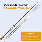 Deliver from USA KUYING TETON TTC662L TTC632UL TTS662L TTC602LS TTS602LS Fishing Lure Rod Casting Spinning River Stream Carbon