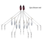 Bassdash Umbrella Fishing lure Rig 5 Arms Alabama Rig Head Swimming Bait Bass Fishing Group Lure Snap Swivel Spinner , 18g