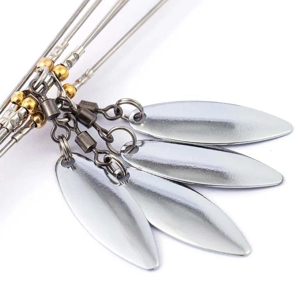 Bassdash Umbrella Fishing lure Rig 5 Arms Alabama Rig Head Swimming Bait Bass Fishing Group Lure Snap Swivel Spinner , 18g