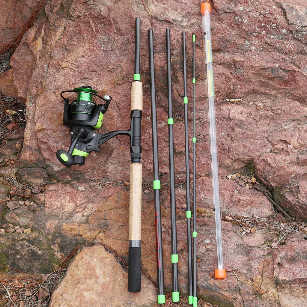 Sougayilang 3.0m Carp Fishing Combo L M H Power Feeder Rod and Spinning Reel with Free 500m Nylon Line Full Kit