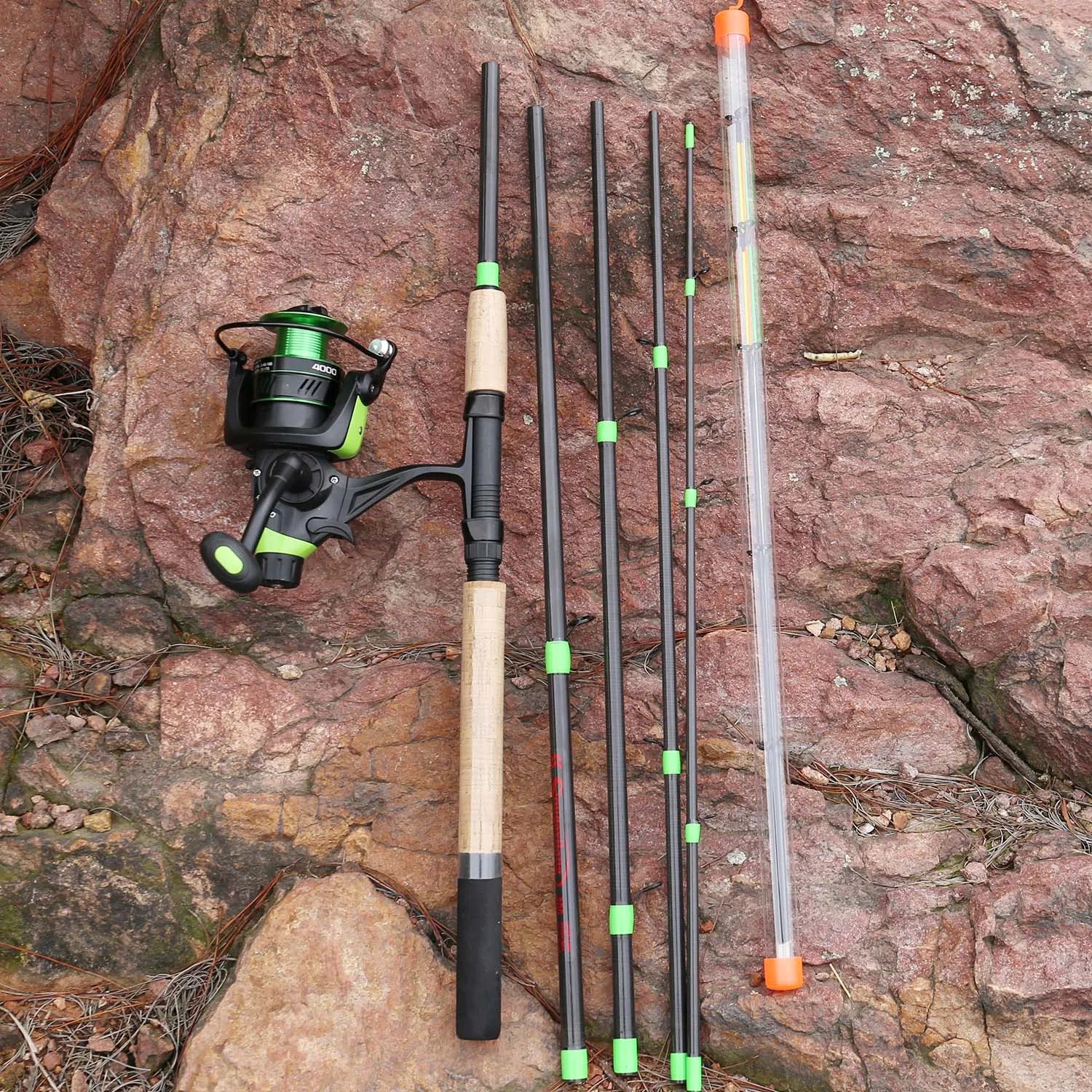 Sougayilang 3.0m Carp Fishing Combo L M H Power Feeder Rod and Spinning Reel with Free 500m Nylon Line Full Kit