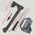 Ultimate Outdoor Survival Axe with Fire Starter - Multi-Use Tactical Camping Tool for Hiking, Tree Cutting,
