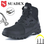 SUADEX S1  Anti-Smashing Steel Toe Work Safety  Male Female Boots Anti-slippery EUR Size 37-48