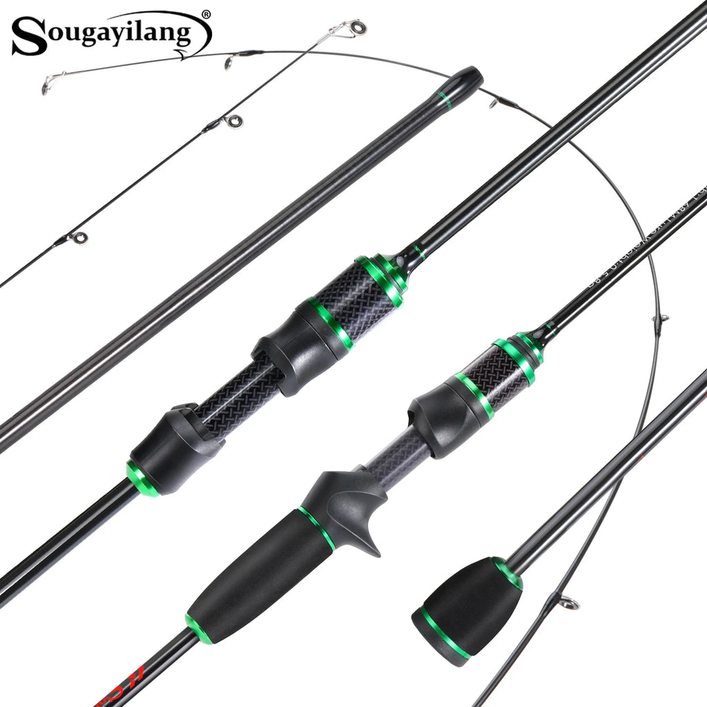 Sougayilang Professional Fishing Rod with Ultra Light and High Carbon Material EVA Comfortable Grip Enjoying the Fun of Fishing