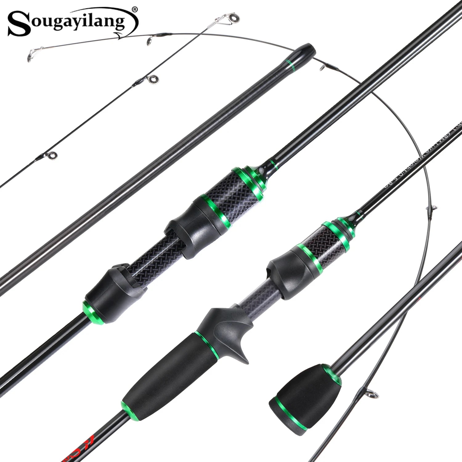 Sougayilang Professional Fishing Rod with Ultra Light and High Carbon Material EVA Comfortable Grip Enjoying the Fun of Fishing