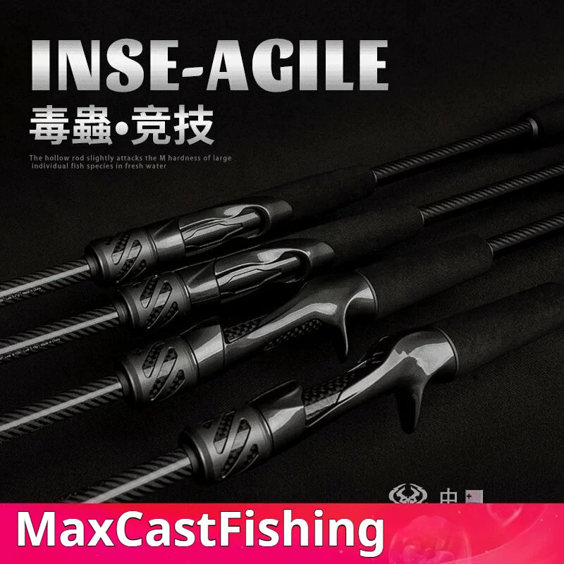 INSECT-AR Achilles Competition Rod L/ML/M Fast Action Spinning/Casting Bass Rod 1.95/1.98/2.01m