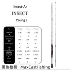 INSECT-AR Larva L Fast Action Spinning/Casting Rod Ultralight Trout Panfish Rod 1.95/2.06m