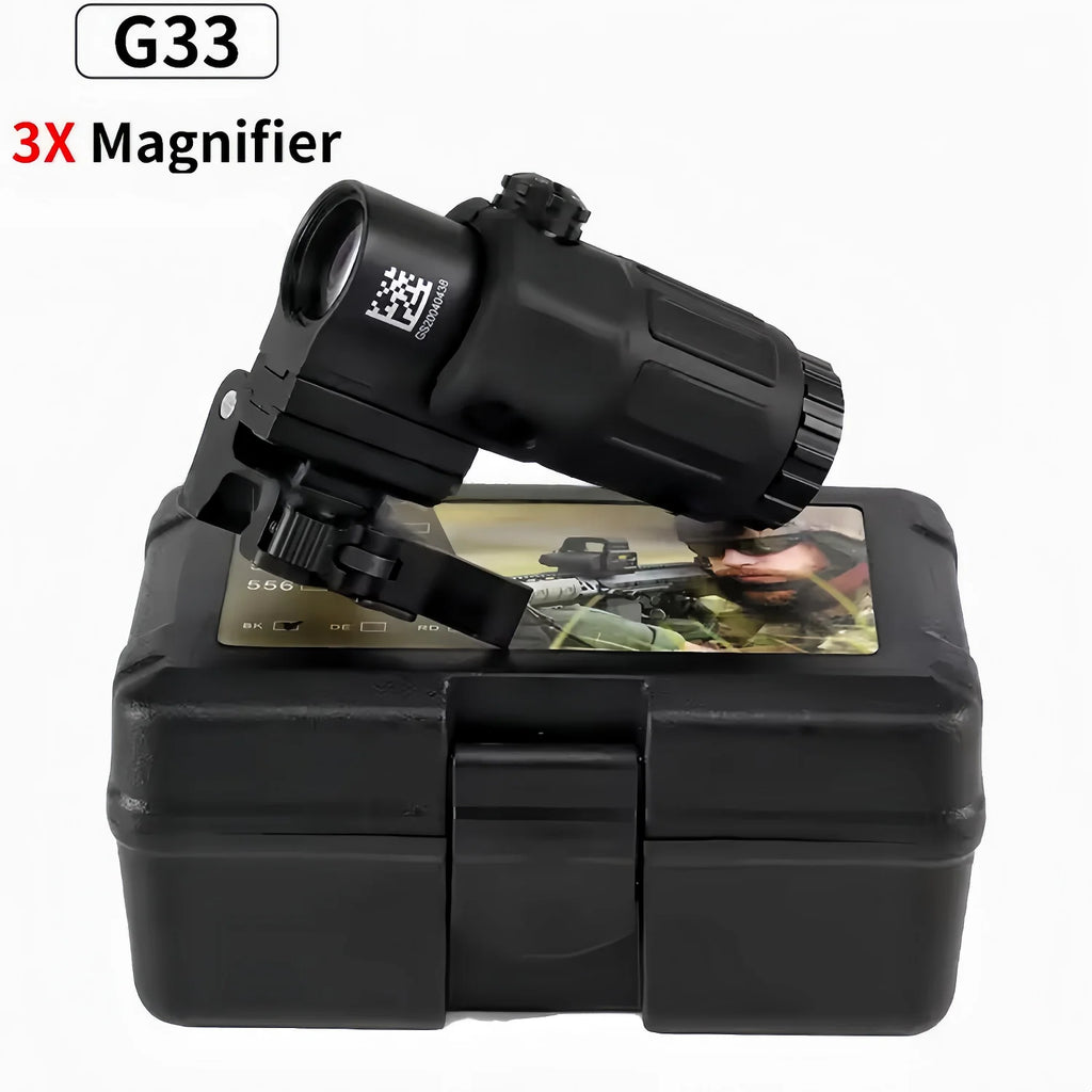 Tactical  G33 G43 G45 Sight Fixed 3X 5X Magnifier Scope with Quick Disassembly and Flipping for Airsoft Hunting