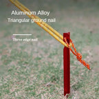 10pcs 18cm Tent Pegs Aluminum Tent Stake Ground Nails with Reflective Rope Outdoor Camping Hiking Equipment Tent Accessories
