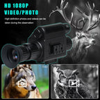 Digital Night Vision Riflescope 940nm IR Scope Sight Monocular 5X Zoom HD 1080P Video Photo 300m Night Vision for Hunting