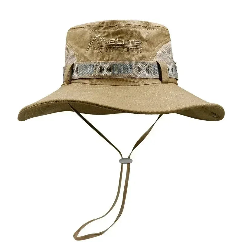 Outdoor Summer Men's Wide Brim Bucket Hat