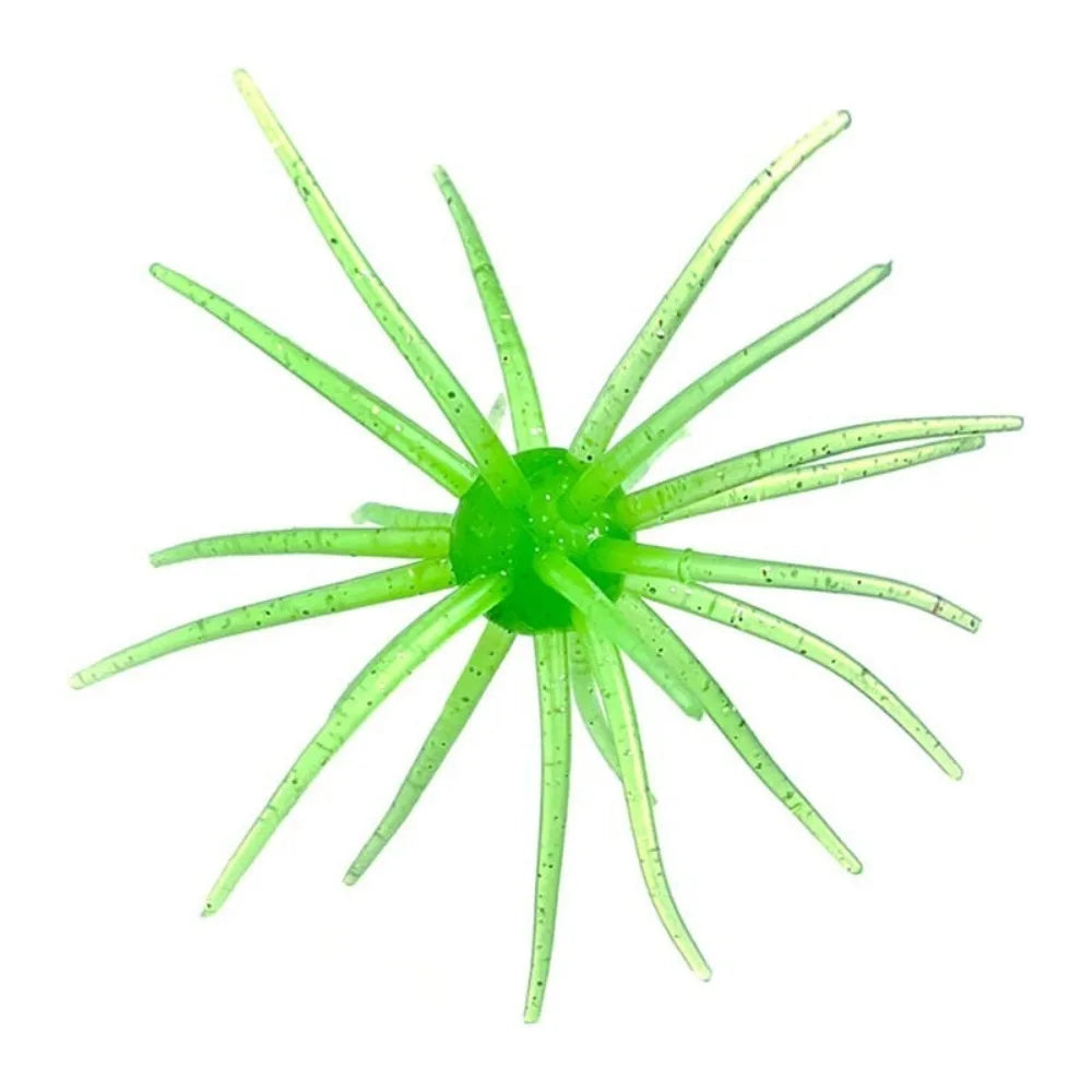 2PCS Dice Fishing Sea Urchin Lures 2.8g 8.7g Silicone Worm   Lure Handmade Artificial Tackle.