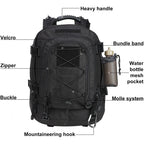 60L Military Tactical Backpack Army   Rucksack Outdoor Travel Hiking  Camping Hunting