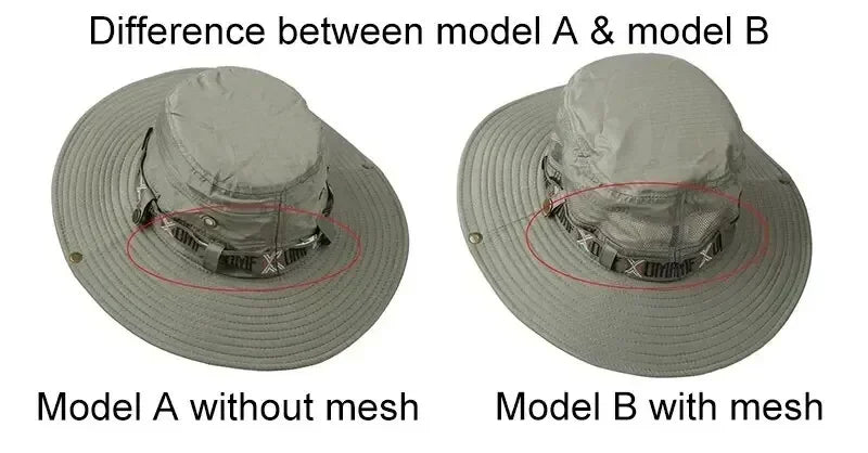 Outdoor Summer Men's Wide Brim Bucket Hat
