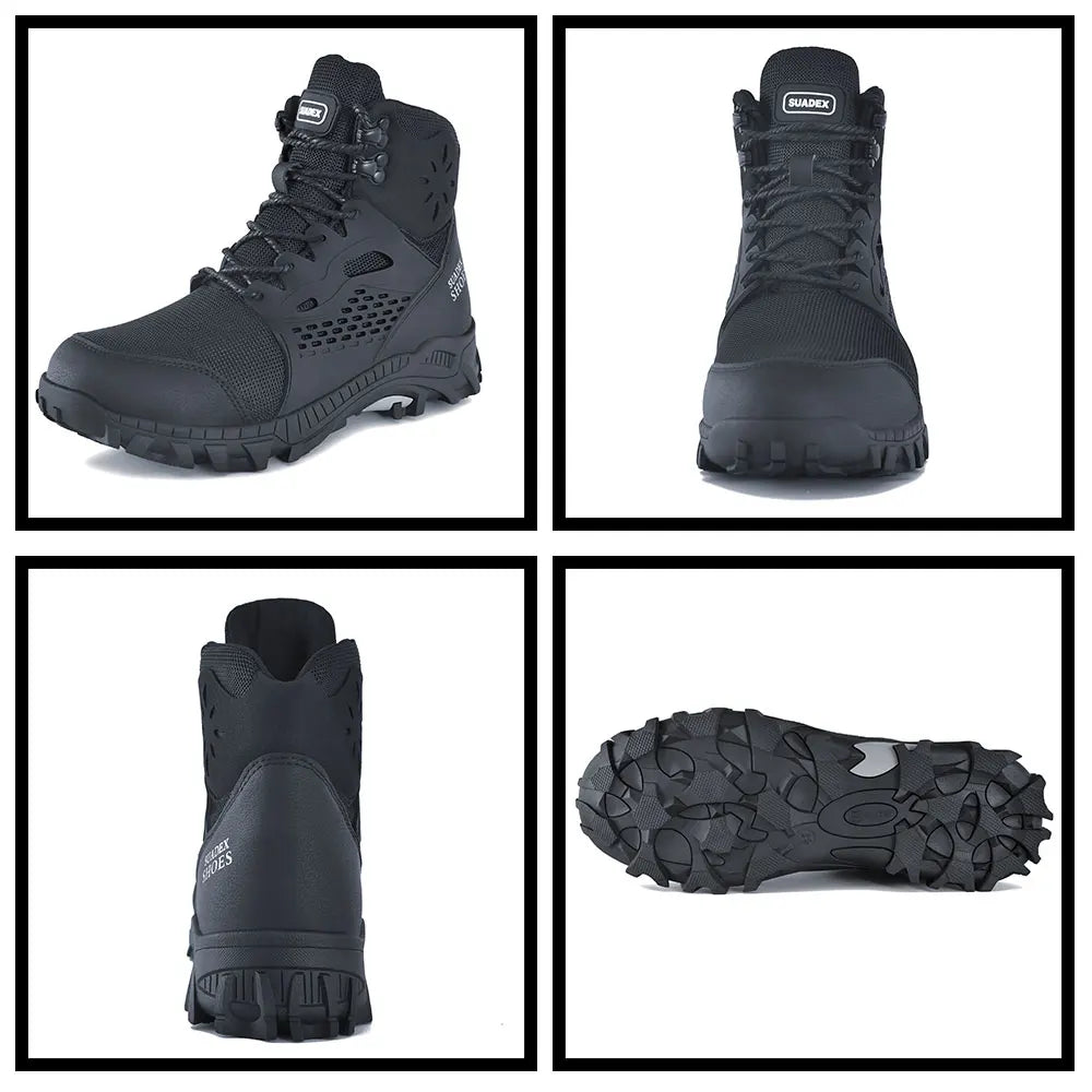 SUADEX S1  Anti-Smashing Steel Toe Work Safety  Male Female Boots Anti-slippery EUR Size 37-48