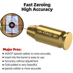 45ACP Red Laser Calibration Tool - Hunting Accessories Training Shooting Calibrator.