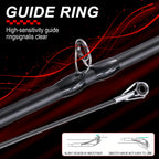 Sougayilang Fishing Rod and Reel Combo Set 1.8~2.1m Carbon Fiber Casting Rod and 7.2:1 Gear Ratio Reel Max Drag 10kg
