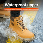 Mens Puncture-Proof Steel Toe Safety Boots Oil & Slip-Resistant Industrial  Outdoor Work Shoes