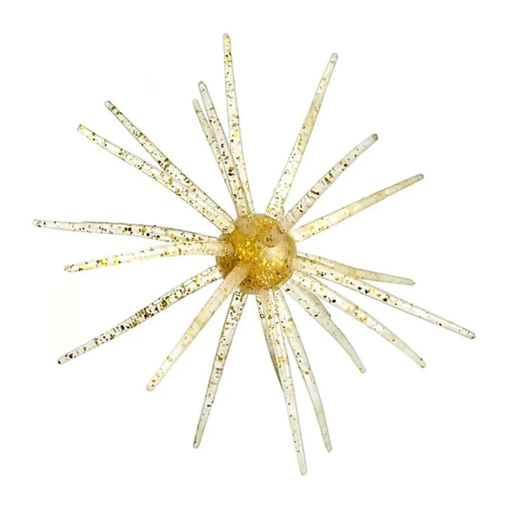 2PCS Dice Fishing Sea Urchin Lures 2.8g 8.7g Silicone Worm   Lure Handmade Artificial Tackle.