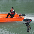 2 Stroke 3.5HP Boat Motor Boat Thrusters Outboard Motor Propeller CDI Ignition System Short Shaft 10km/h