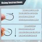 25-100Pcs Weedless Drop Shot Hooks Wacky Rig Worm Hook Sea Bass Fishing Tackle for Soft Lure