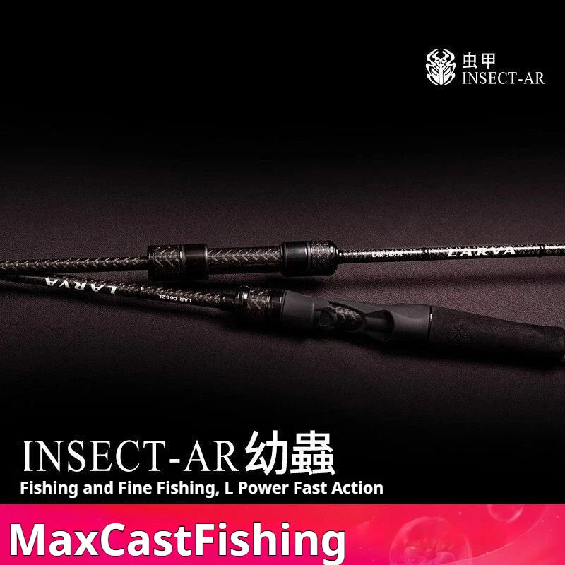INSECT-AR Larva L Fast Action Spinning/Casting Rod Ultralight Trout Panfish Rod 1.95/2.06m