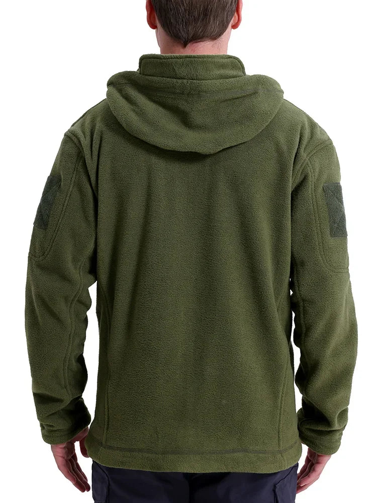 Men's Hunting Full Zip Multi-Pockets Fleece Jacket