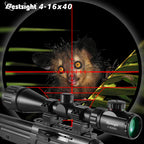 4-16X40 AOE Optics Hunting  Red&Green Dot Illuminated Sight Scope Hunting Gear