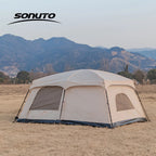 Sonuto Tent outdoor camping overnight two-bedroom portable thickened field awning camping equipment family gathering