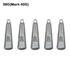 5pcs   Fishing Fall Hook Connector Line Iron Sinker Additional Weight 30g-180g for  Fishing Sinker