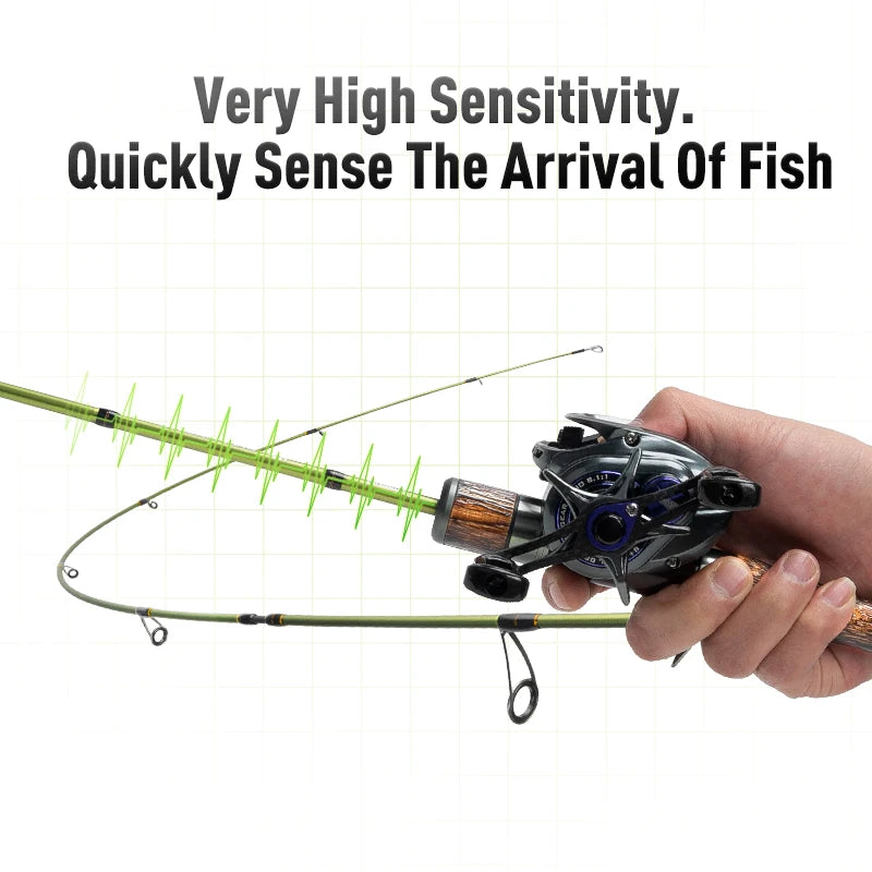 STREAM KING  Spinning Fishing Rod  61.9g Ultralight Casting Carbon Rods MF Action UL L power  Fishing Tackle Travel Rod