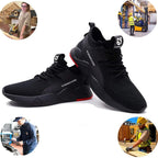SUADEX Men Work Safety Shoes Steel Toe Cap Anti-Smashing Puncture Proof  Non-Slip Breathable Work Shoes