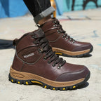 Waterproof Leather Indestructible Mens Outdoor Military Boots Anti-smash Anti-puncture Industrial Shoes