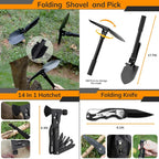 250-Piece Survival Kit with First Aid, Tactical Gear, Emergency Tent & Crossbody Bag for Outdoor Adventure and Gifts