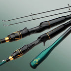 ROLLFISH 2 Tips M/MH Fishing Rod Carbon Fiber Casting & Spinning Rod for Freshwater & Saltwater, High Sensitivity Bass Rod