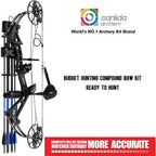 Sanlida Dragon X7 Ready to Hunt Compound Bow Package for Adults Archery Compound Bow and Arrow Set 0-70 Lbs Draw Weight righthand