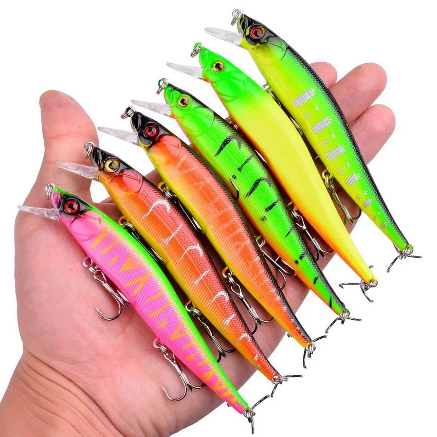 3/5/8Pcs Random Minnow Fishing Lure set High Quality Swimming Bait Wobble Bait Crankbait