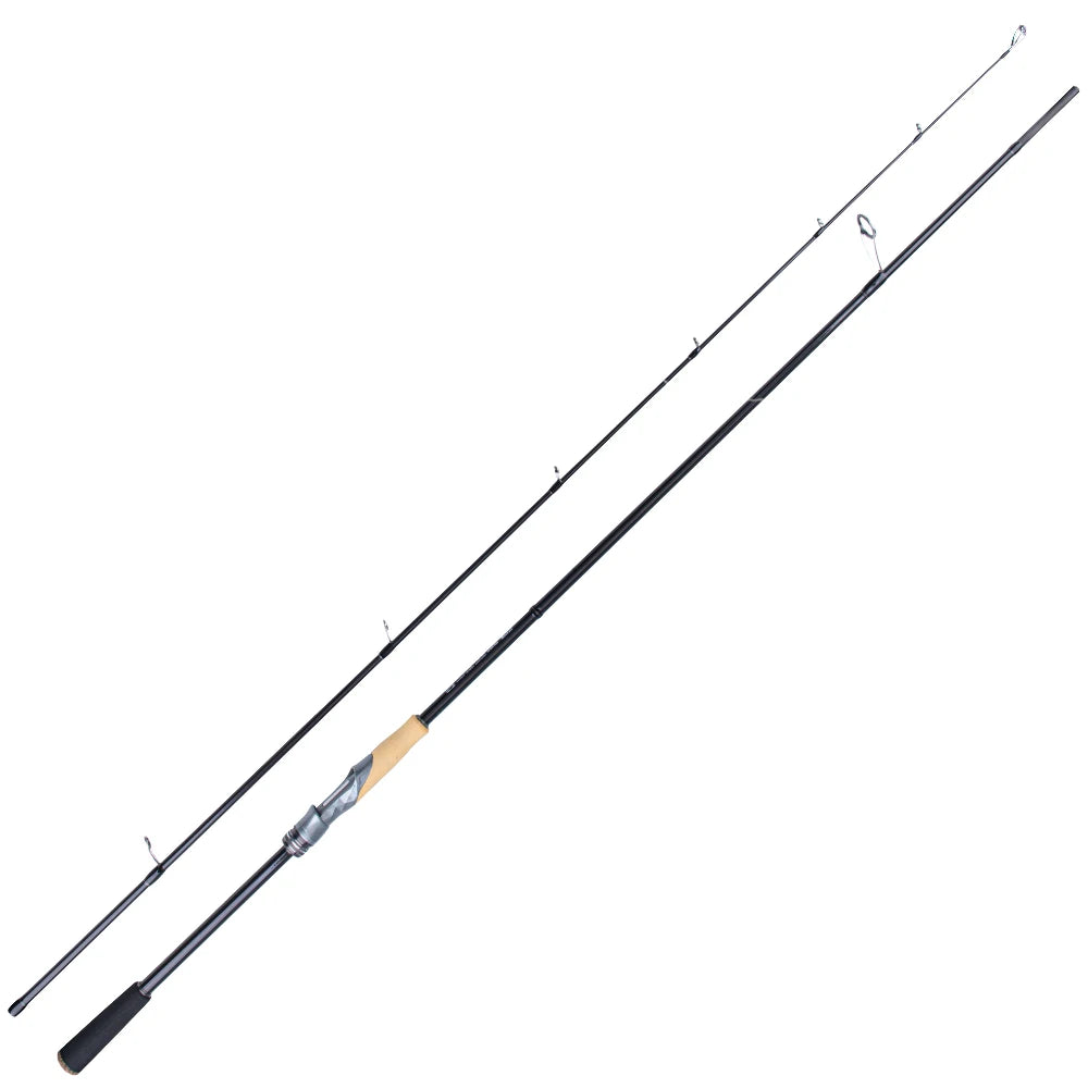 FISHINGFANS Casting Spinning Fishing Rod 2.4m 2.7m 3.0m Carbon Fiber Rod Pole 18-60g Lure weight M MH H Power Fishing Rod