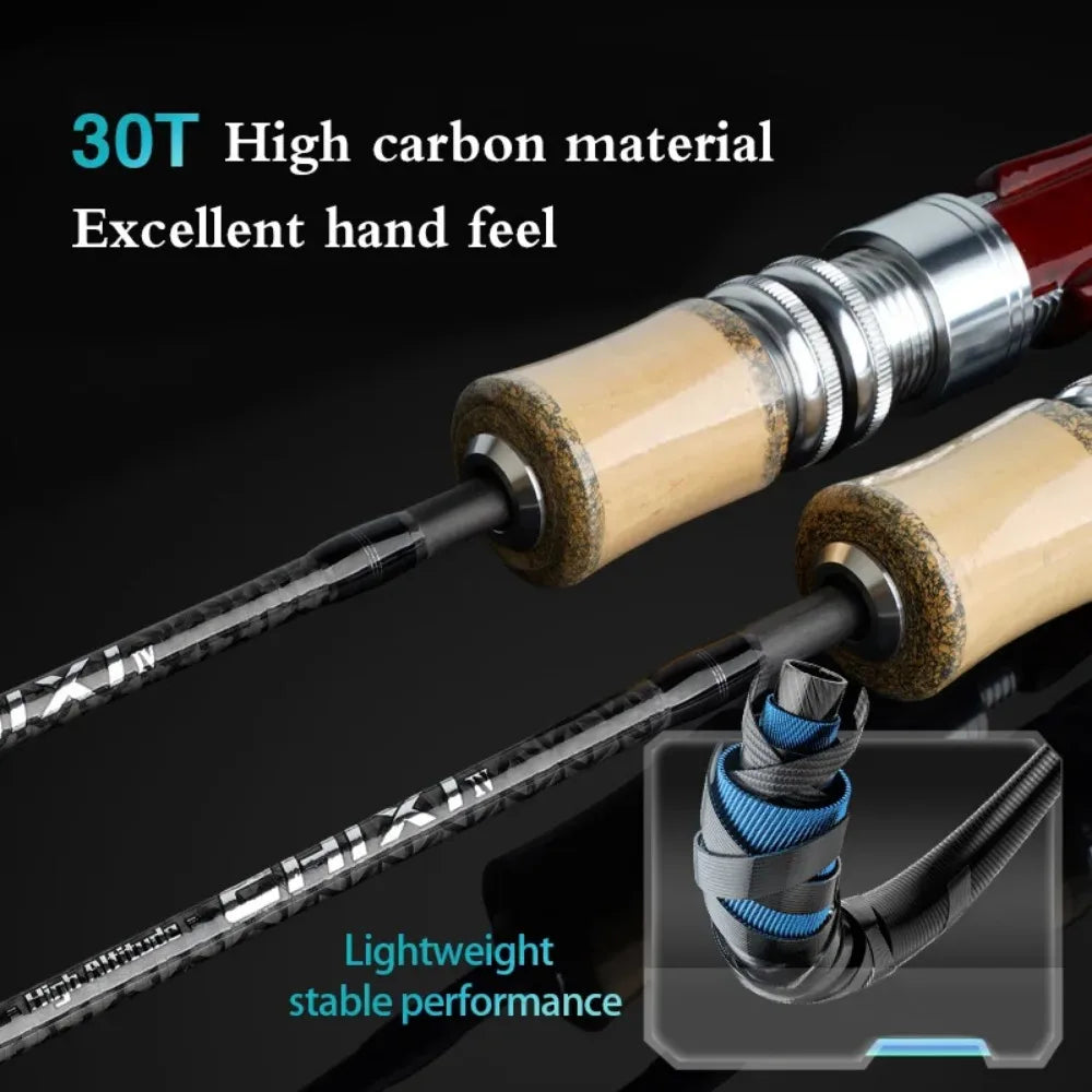 Fishing Fame - Chixi Fourth Generation - Fuji Guide Ring Ultralight Micro Bait Rod Super Soft UL Adjustment, Stream Lure Rod.