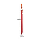 10pcs 18cm Tent Pegs Aluminum Tent Stake Ground Nails with Reflective Rope Outdoor Camping Hiking Equipment Tent Accessories