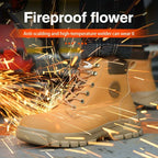 Mens Puncture-Proof Steel Toe Safety Boots Oil & Slip-Resistant Industrial Shoe Outdoor Work Shoes