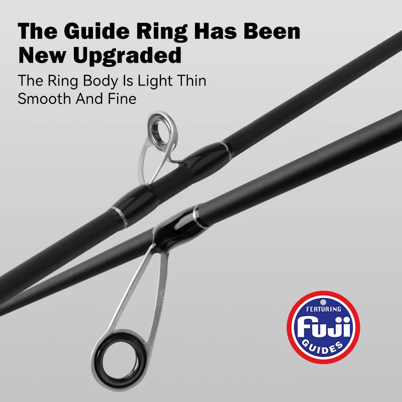LEYDUN Black Creek Fishing Rod 2 Section Spinning Casting 1.5/1.68/1.8m Travel Rod Baitcasting Ultralight Carbon Fiber Rod