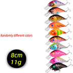 3/5/8Pcs Random Minnow Fishing Lure set High Quality Swimming Bait Wobble Bait Crankbait