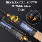 ROLLFISH Ultra Light Carbon Fiber Spinning & Casting Fishing Rod, UL Power Freshwater for Trout Bass with Sensitive Tip