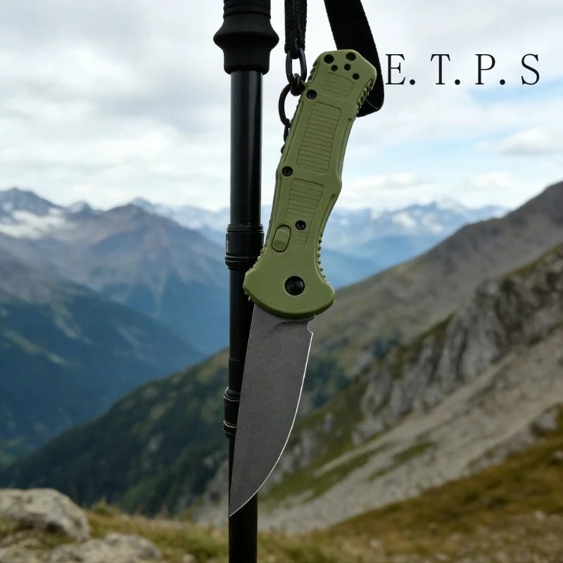 BM 9070 Folding Pocket Knife Drop Point Plain Blade Grivory Handle Hunting Camping Outdoor Multitool Knives