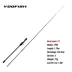 Yoofish ZORO1.45m 1.75m Light Carbon Fishing Rod 145M/H 65g/63g 175H 72g Titanium Tip  Casting Rod