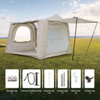 Inflatable Tents for Camping suv tent  Easy Setup Inflatable Tent Waterproof  Glamping Tents for Camping Adult 4/6/8 Person