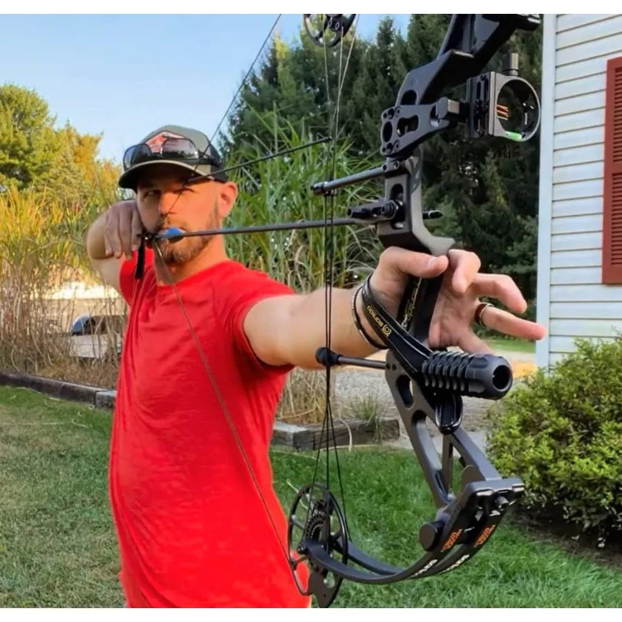 Sanlida Dragon X7 Ready to Hunt Compound Bow Package for Adults Archery Compound Bow and Arrow Set 0-70 Lbs Draw Weight righthand