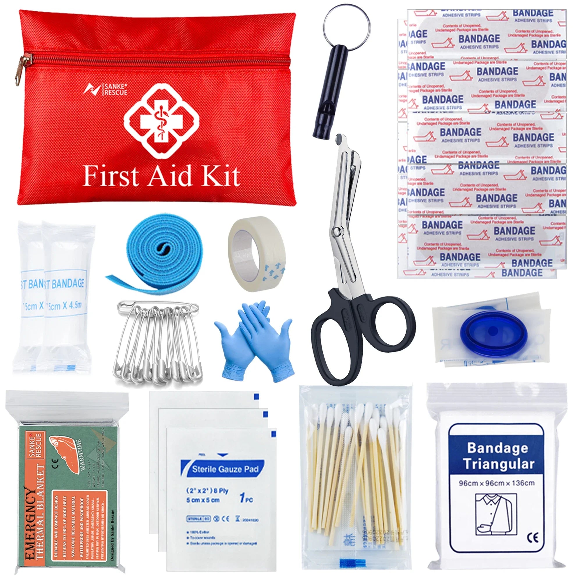 Tactical First Aid Kit In The Car Acessories Survival Kits Camping Equipments Medical Bag Self-defense EDC Pouch